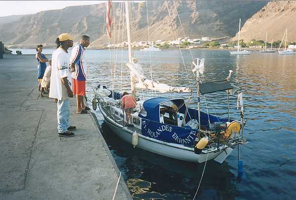 En el puerto de la isla de San Nicolas