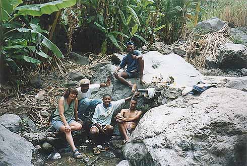 En el rio de Janela, Santo Antao